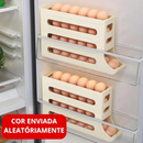 1/2 Peça Porta Ovos Deslizante Organizador Para Geladeira De 4 Camadas Automática Rolantes