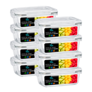 Conjunto Potes Vidro Hermético Mantimentos Marmita 640ml