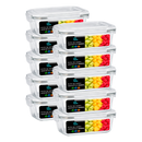 Conjunto Potes Vidro Hermético Mantimentos Marmita 640ml