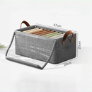 G/GG Caixa Organizadora com Tampa Transparente Oxford Reforçada